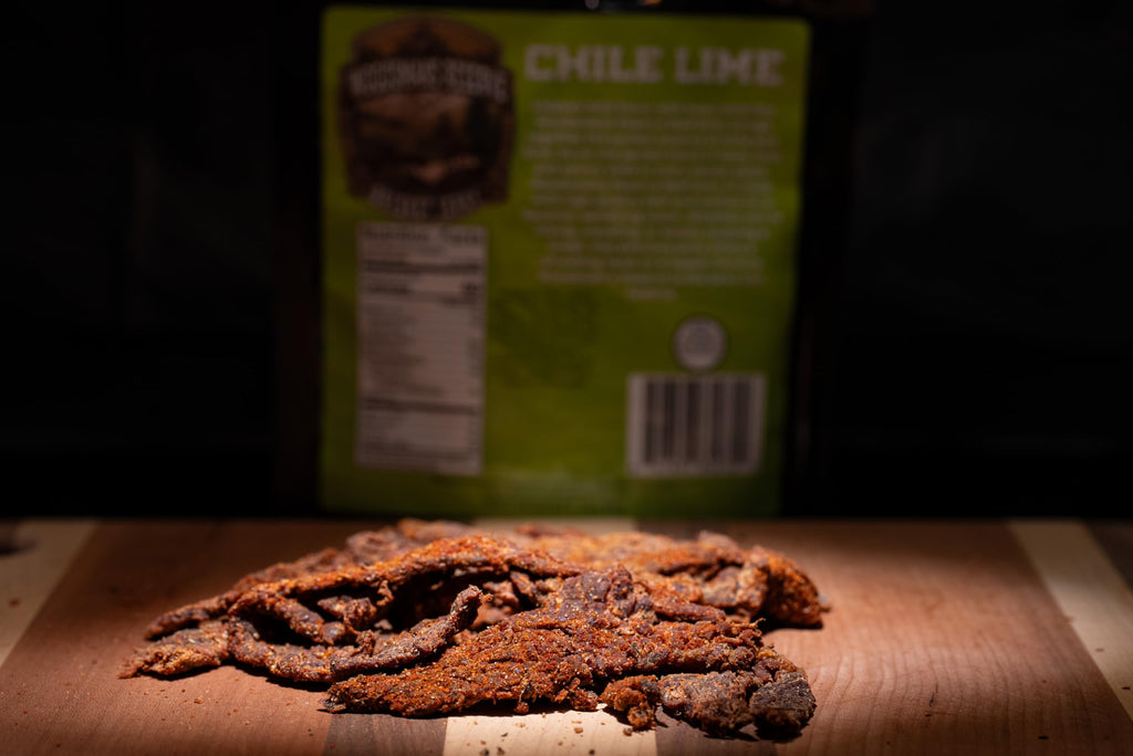 Woodsman's Reserve Chile lime brisket beef jerky.