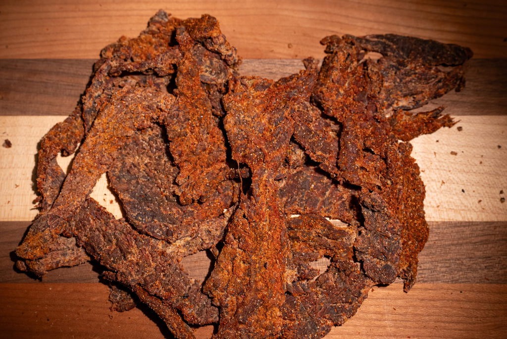 Woodsman's Reserve Chile lime brisket beef jerky.